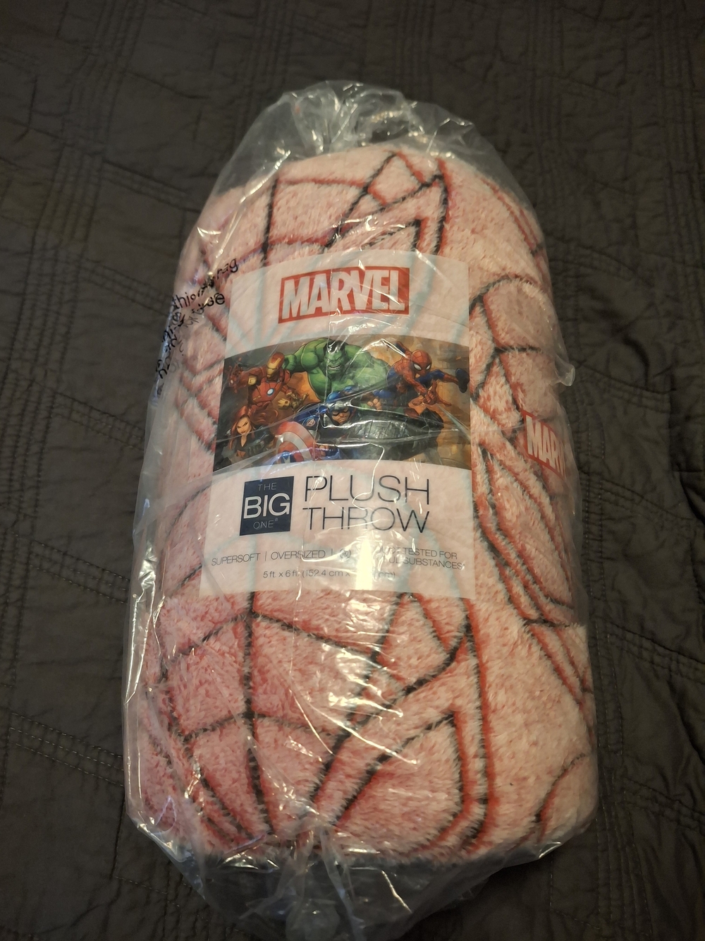 Marvel Spiderman Blanket NWT